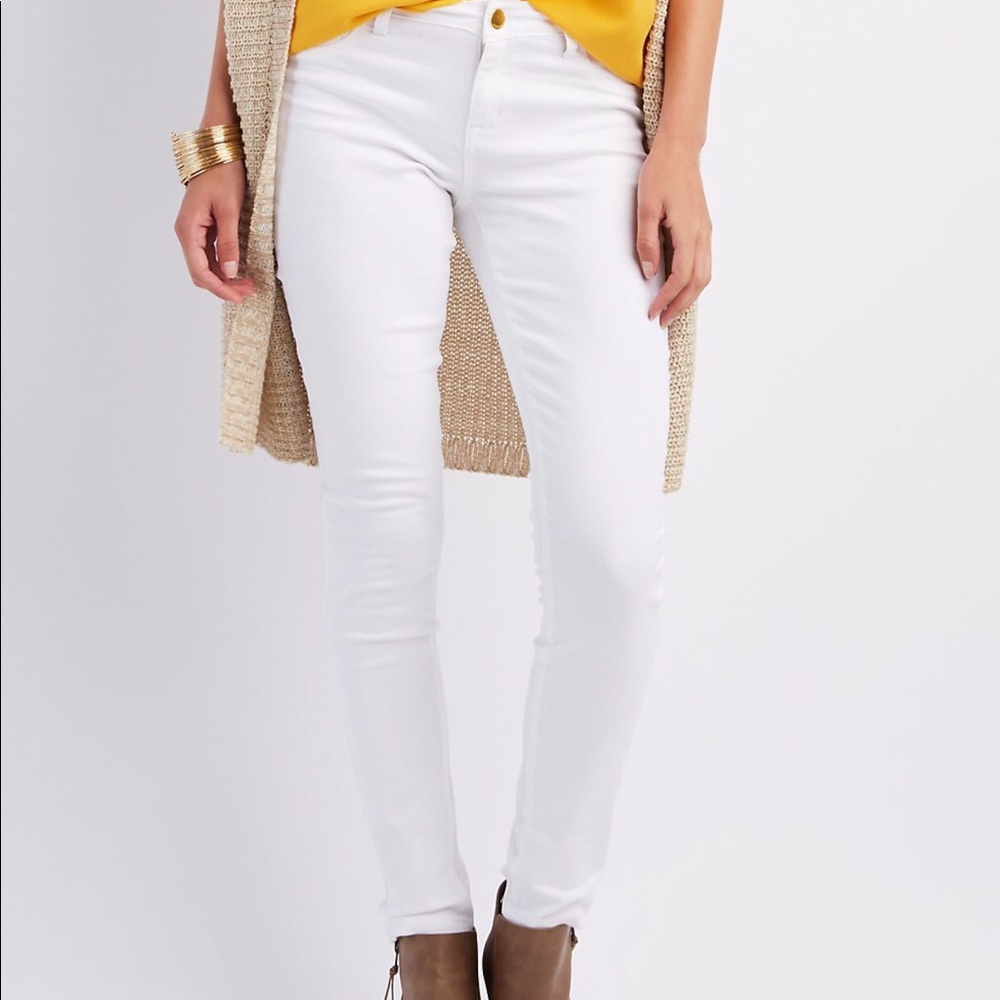 Charlotte Russe White Jeggings size 12